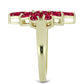Pozlacený Stříbrný Prsten s Madagaskarským Rubínem