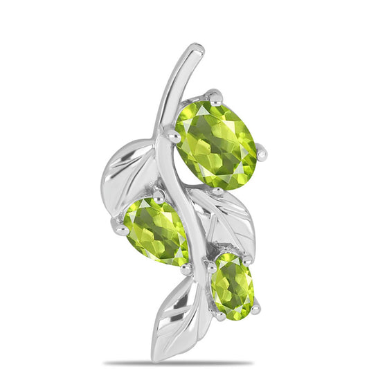 Stříbrný Přívěsek s Čchang-pajským Peridotem