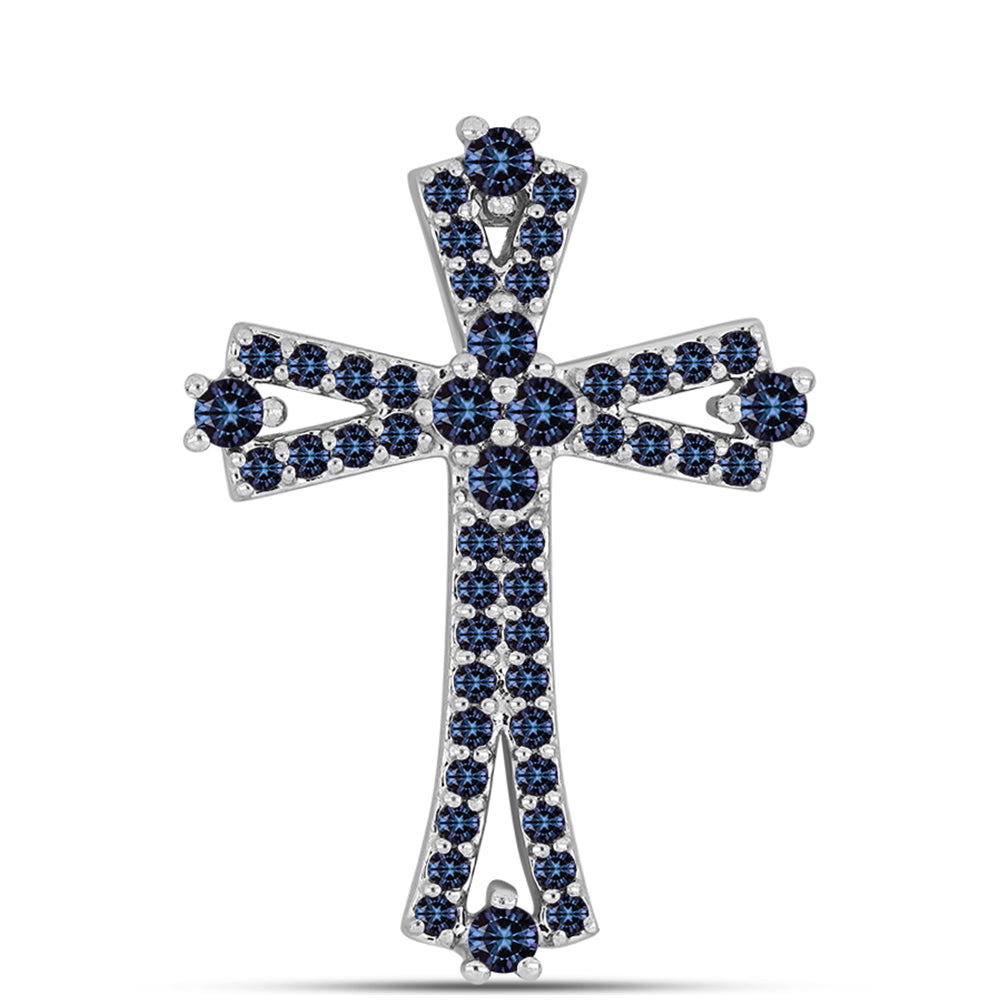 Stříbro 925/1000 Přívěsek s "Císařský Fialový" Moissanitem - Karátové číslo: 0.58. přibližná hmotnost: 2.16 gramů 1 