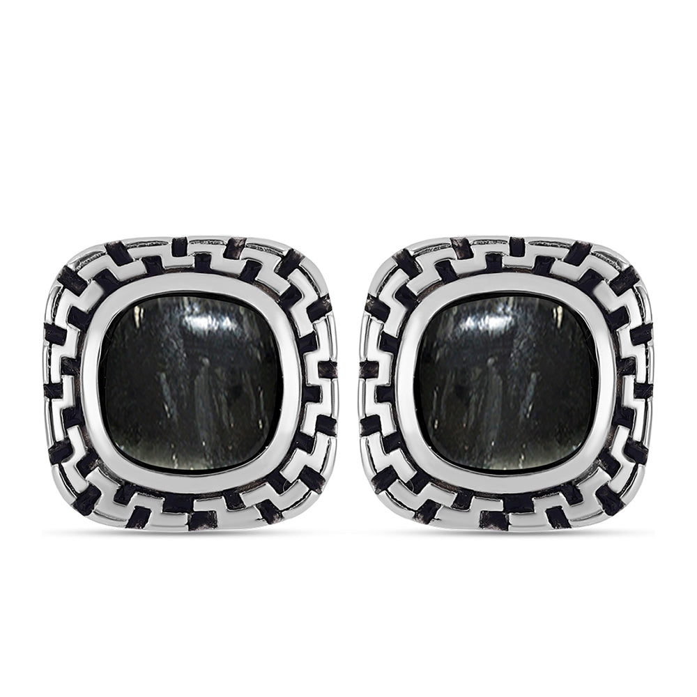 Stříbrné Náušnice s Picasso Jaspisem 1 