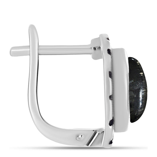 Stříbrné Náušnice s Picasso Jaspisem