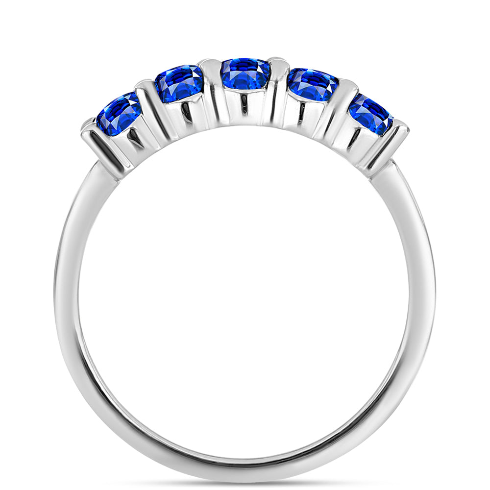 Kříž Stříbrná Sada s Australským Modrým Safírem ( Náušnice+Prsten+Přívěsek )