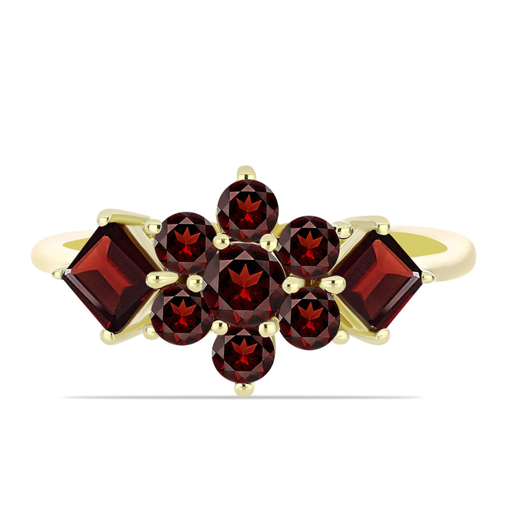 Pozlacený Stříbrný Prsten s Bartonským Granátem