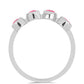 Stříbrný Prsten s Růžovým Opálem z Lega Dembi