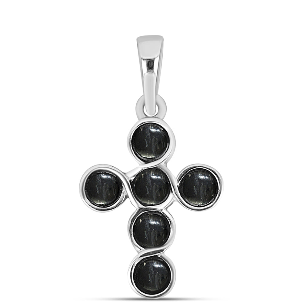 Kříž Stříbrný Přívěsek s Picasso Jaspisem