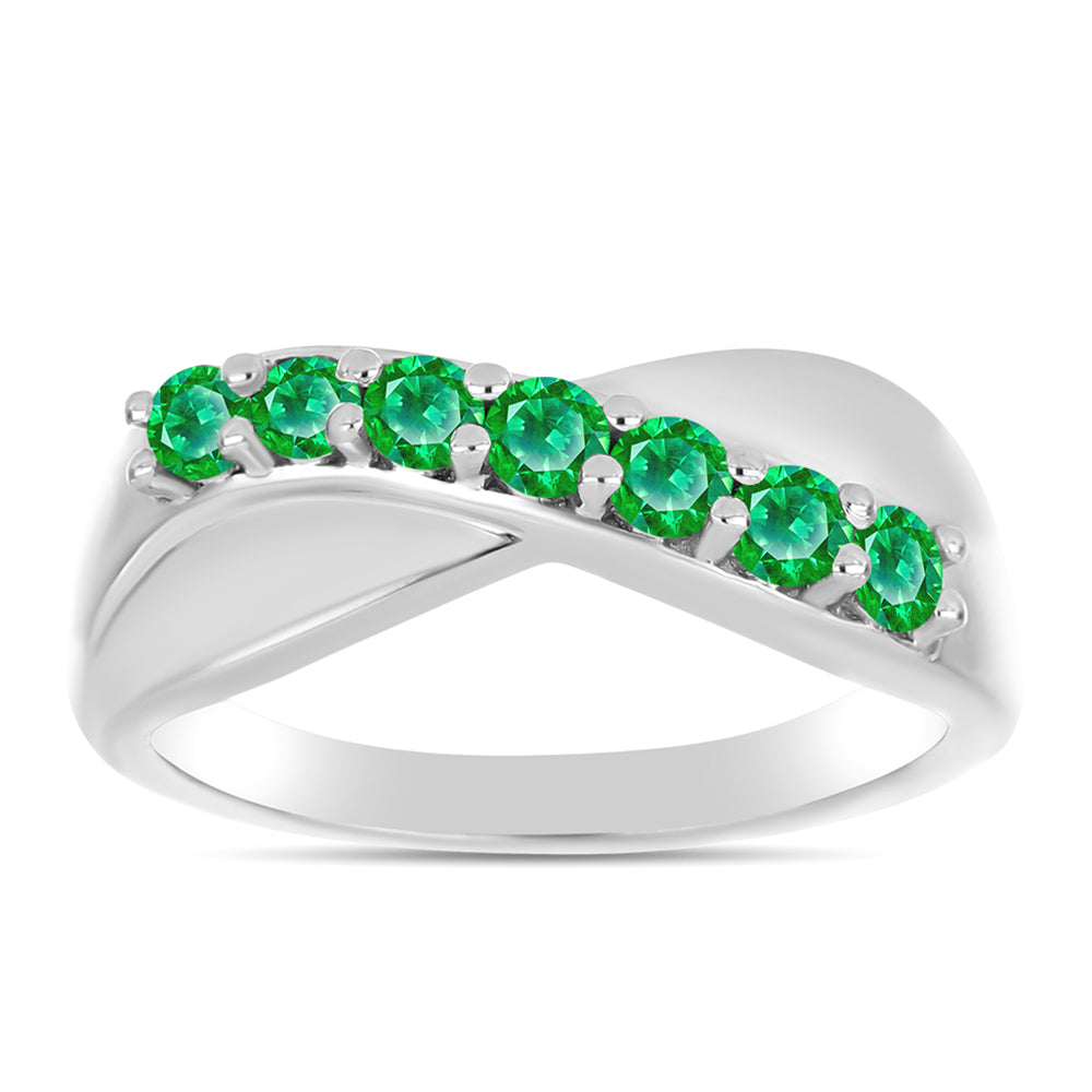 Stříbro 925/1000 - Prsten s Kijani Granátem - Karátové číslo: 0.5. přibližná hmotnost: 3.39 gramů 3 