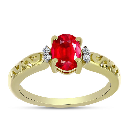 Pozlacené Stříbro 925/1000 - Prsten s Červeným Achátem a Bílým Topazem - Karátové číslo: 1.19. přibližná hmotnost: 2.94 gramů