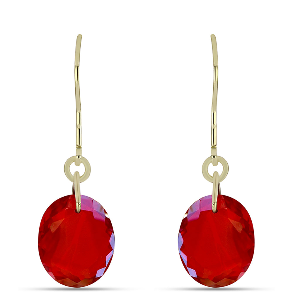 Pozlacené Stříbro 925/1000 - Náušnice s Červeným Achátem - Karátové číslo: 7.51. přibližná hmotnost: 2.51 gramů 1 