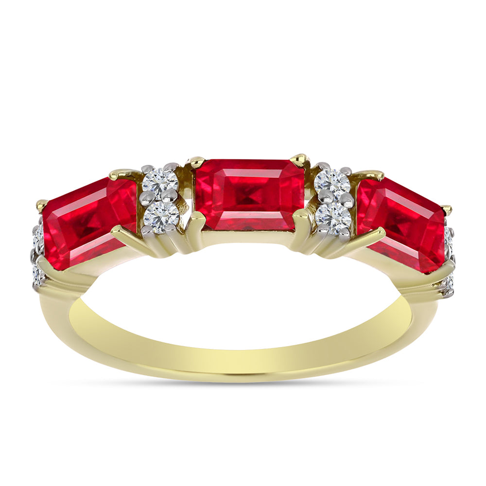 Pozlacené Stříbro 925/1000 - Prsten s Červeným Achátem a Bílým Topazem - Karátové číslo: 1.96. přibližná hmotnost: 3.11 gramů 1 