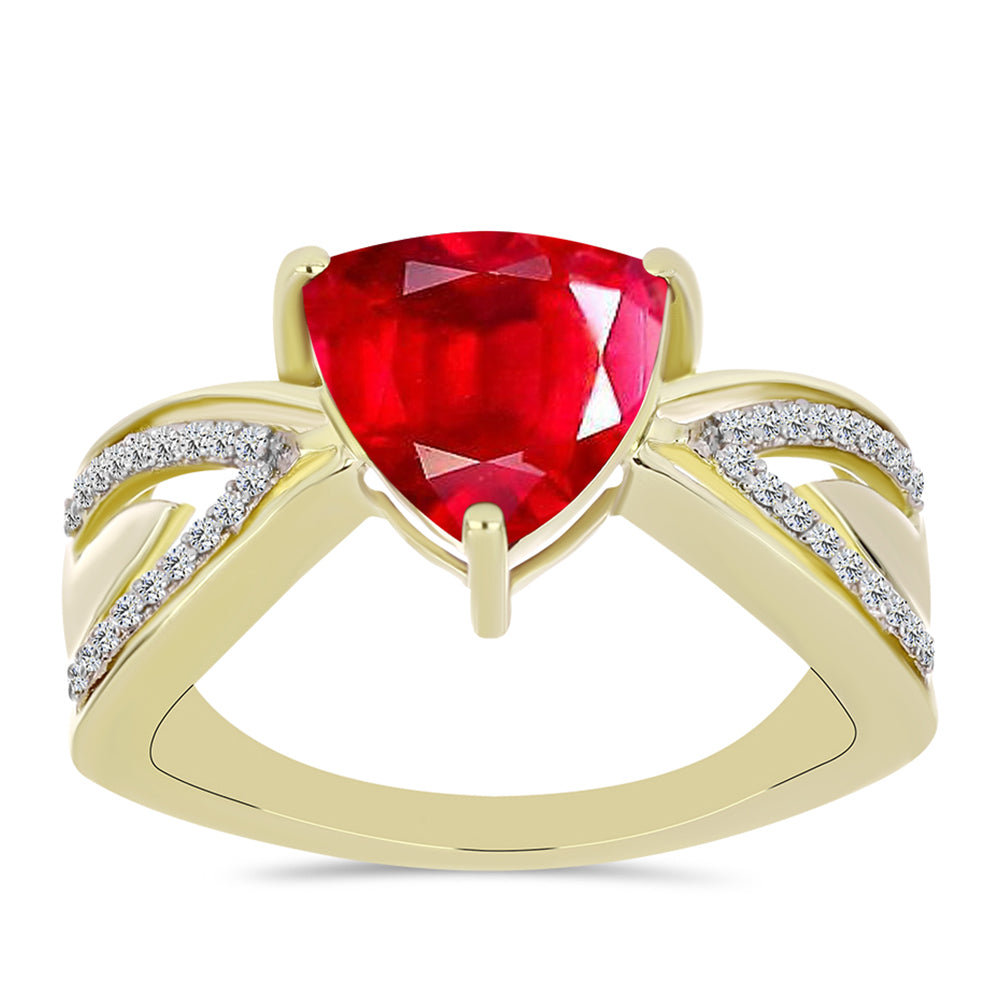 Pozlacené Stříbro 925/1000 - Prsten s Červeným Achátem a Bílým Topazem - Karátové číslo: 2.96. přibližná hmotnost: 4.45 gramů