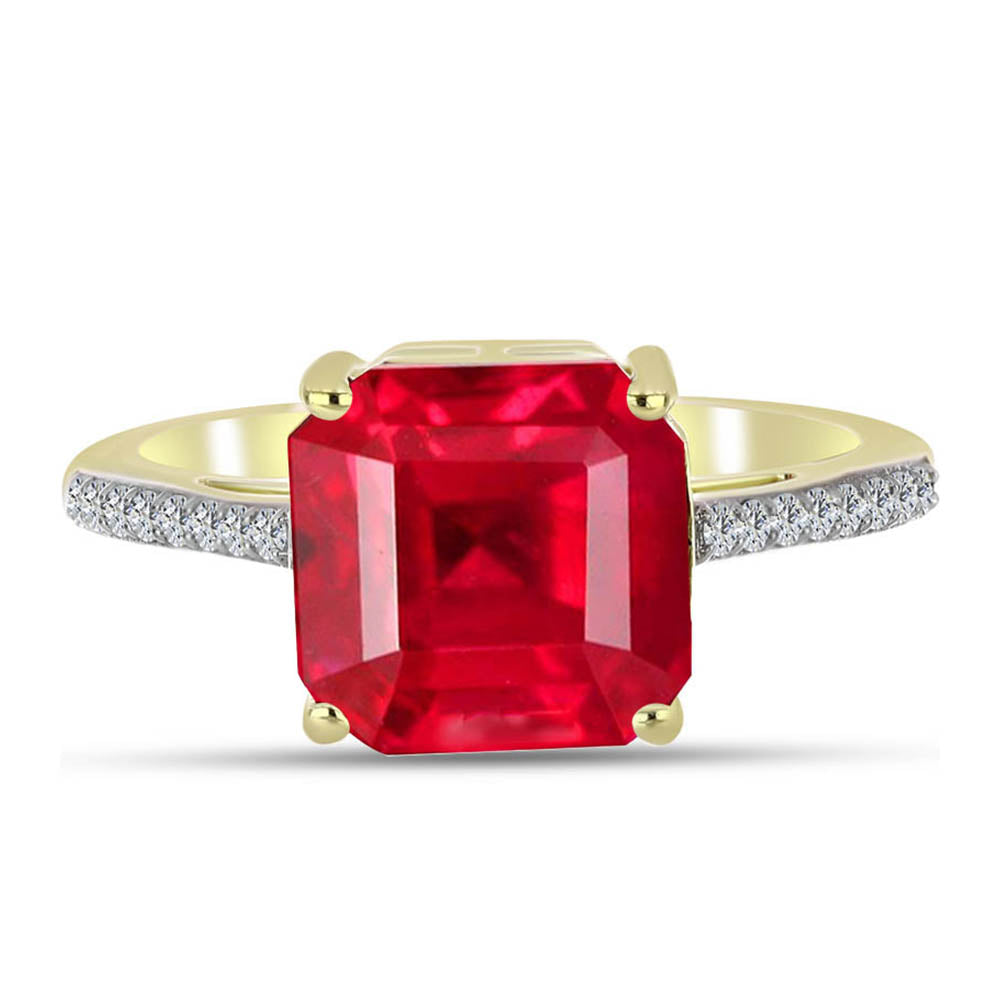 Pozlacené Stříbro 925/1000 - Prsten s Červeným Achátem a Bílým Topazem - Karátové číslo: 3.94. přibližná hmotnost: 3.61 gramů 1 