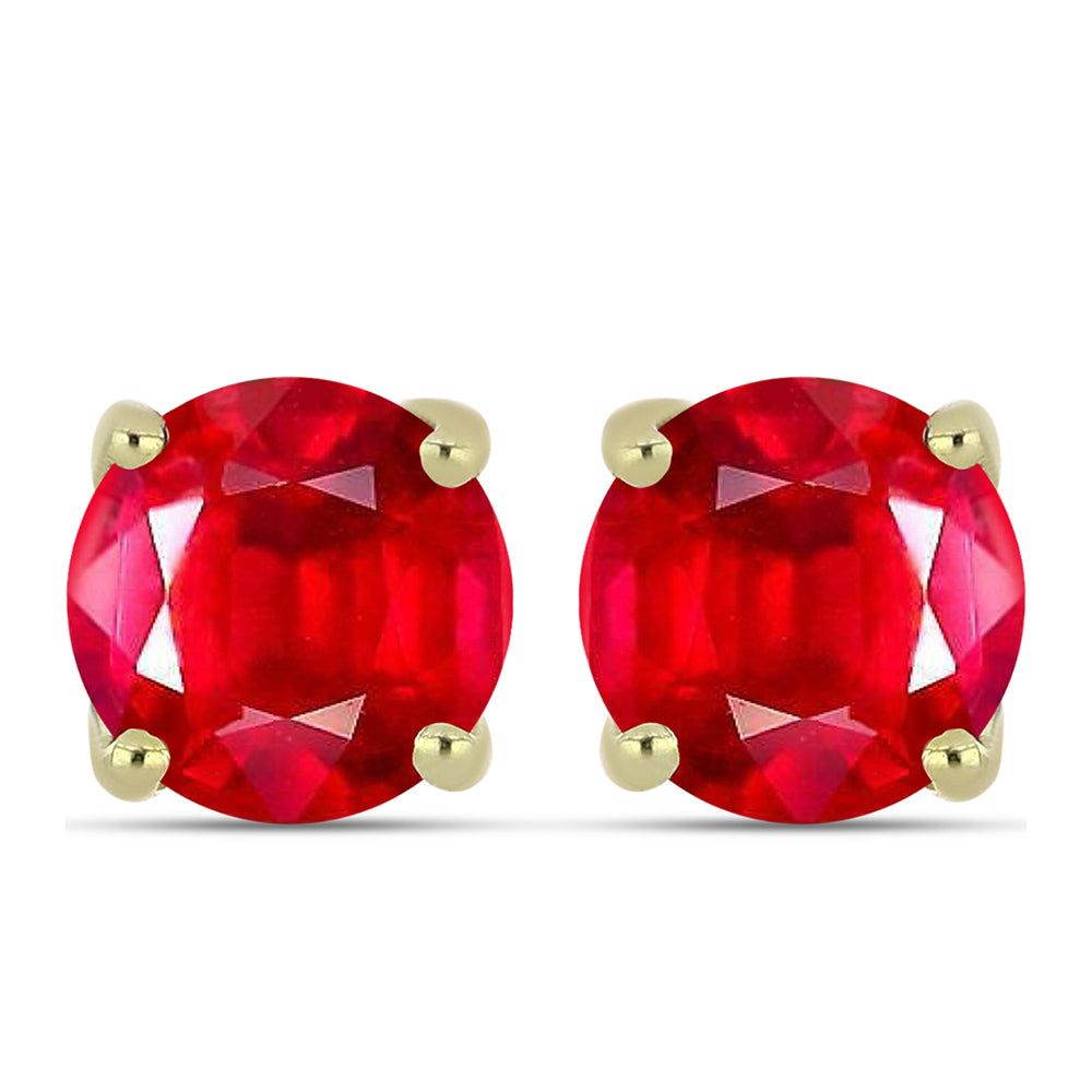 Pozlacené Stříbro 925/1000 - Náušnice s Červeným Achátem - Karátové číslo: 2.35. přibližná hmotnost: 1.55 gramů 1 