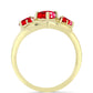 Pozlacené Stříbro 925/1000 - Prsten s Červeným Achátem - Karátové číslo: 1.15. přibližná hmotnost: 3.14 gramů