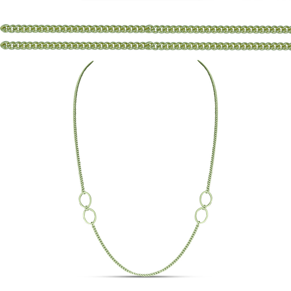 Pozlacené Stříbro 925/1000 - Řetízek  přibližná hmotnost: 6.58 gramů