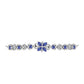 Stříbro 925/1000 - Náramek s AAA Tanzanitem - Karátové číslo: 1.59. přibližná hmotnost: 6.3 gramů