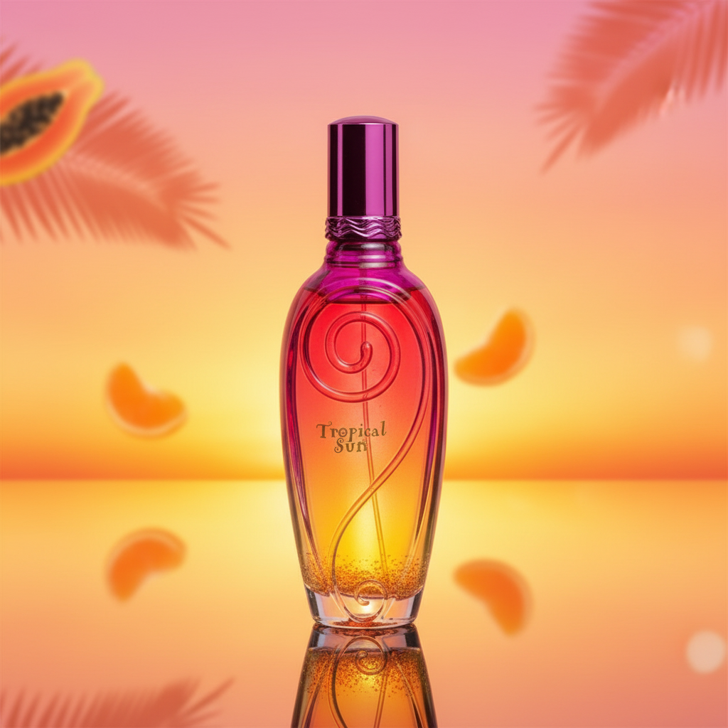 100 ml Eau de Parfum "TROPICAL SUN" Ovocná Pižmová Vůně pro Ženy, s 3% obsahem esenciálních olejů 3 