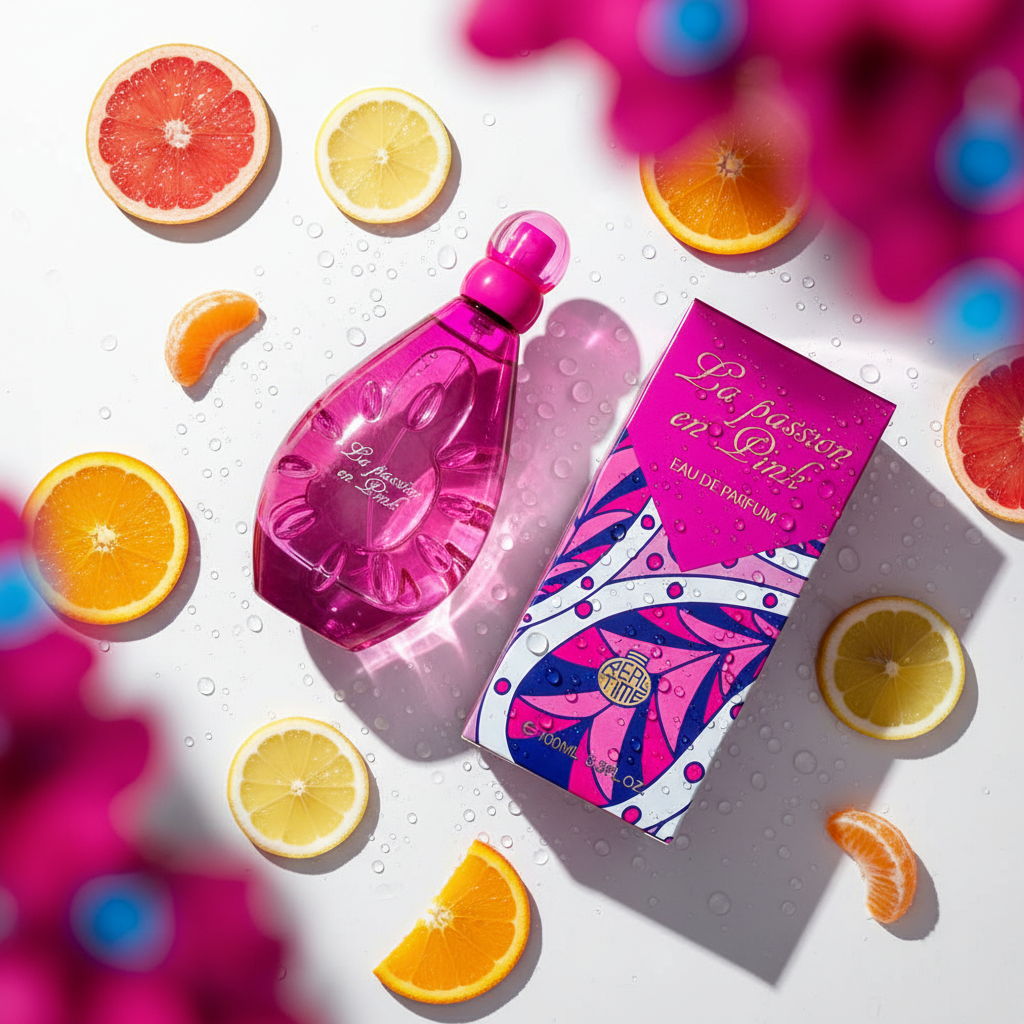 100 ml Eau de Parfum LA PASSION EN PINK Květinová Ovocná Vůně pro Ženy 1 