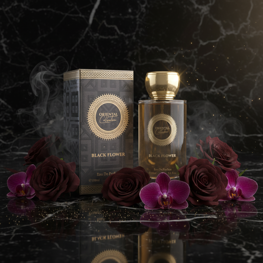 100 ml EDP BLACK FLOWER smyslná sladká vzrušující unisex vůně