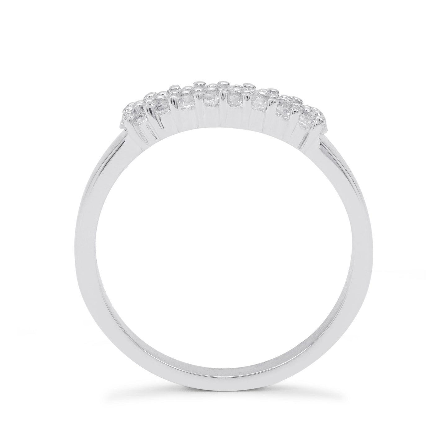 Stříbrný Prsten s Bílým Zirkonem