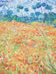 Bavlněná Šála-šátek, 70 cm x 180 cm, Monet - Makové pole