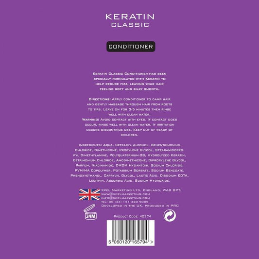 Keratin Classic Vyhlazující Vlasový Kondicionér, 400 ml