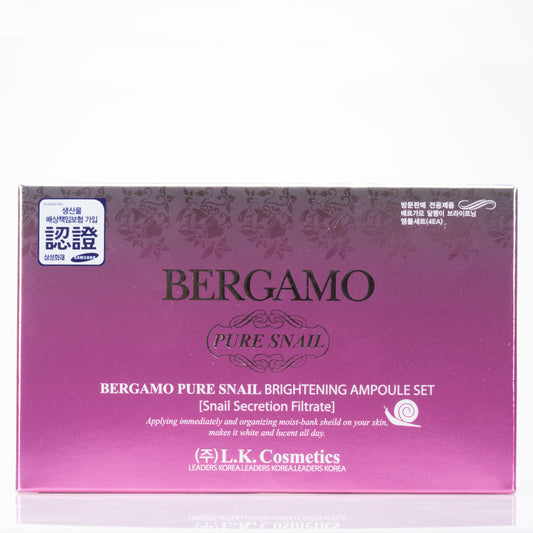 BERGAMO Sada 4 ks Ampulí s Hlemýždím Extraktem, 13ml x 4