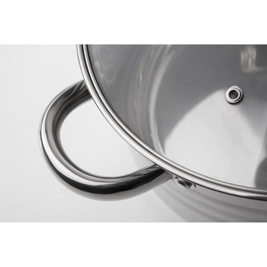 3dílná sada nádobí z nerezové oceli s 5vrstvým dnem a mramorovým potahem Xylan, edice Gourmet Line