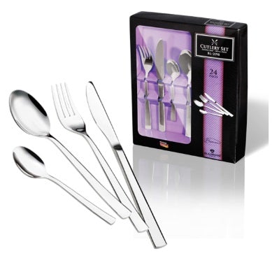 24dílná sada luxusních příborů z nerezové oceli