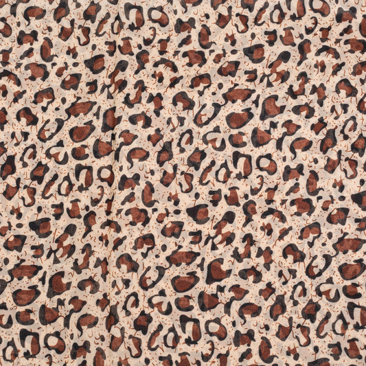 Módní šátek, 100% polyester, 160 cm x 70 cm, ŽIRAFÍ HNĚDÁ