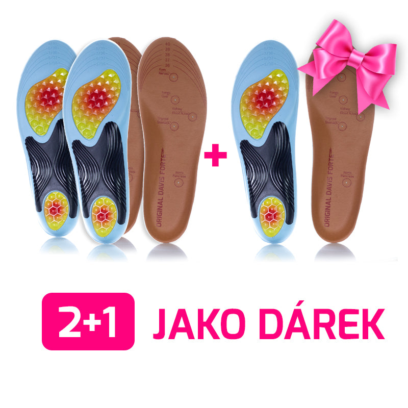 2+1 jako DÁREK Originální magnetické vložky Davis® FORTE, 5m+, zesílené paměťovou pěnou 1 