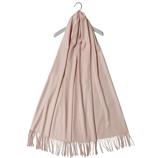 Šála-šátek ze 100% Pravého Pashmina Kašmíru, 70 cm x 180 cm, Lososová