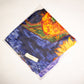 Šála-šátek ze 100% Pravého Hedvábí, 90 cm x 180 cm, vzor Van Goghovy Slunečnice