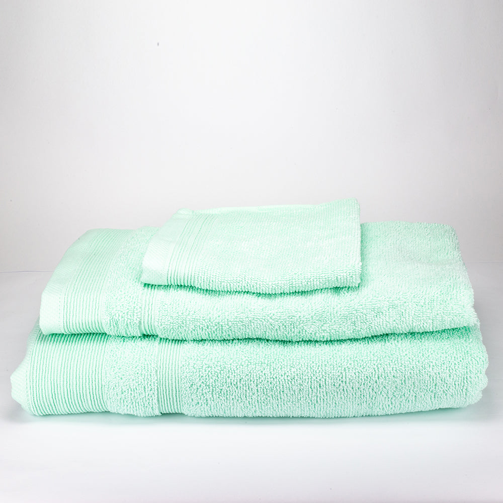 3+3+1 Dárková Sada Nadrozměrných Ručníků ze 100% Mikrobavlny, 500 GSM, Mátově Růžová