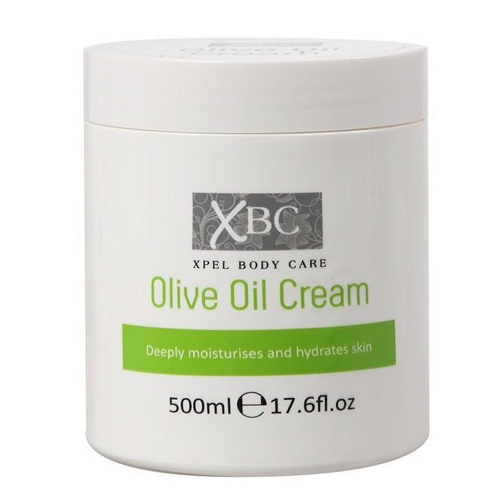 500 ml XL Vyživující Tělový Krém s Olivovým Olejem, Obnovující Pružnost Pokožky