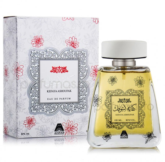 100 ml Eau de Parfum Kefaya Ashoufak Orientální Sladká Květinová Vůně pro Ženy