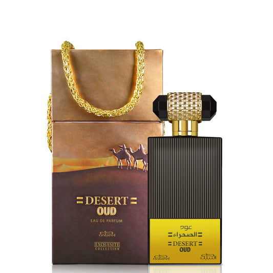 100 ml Eau De Parfum Desert Oud Kožená-Břečťanová Vůně pro Muže a Ženy