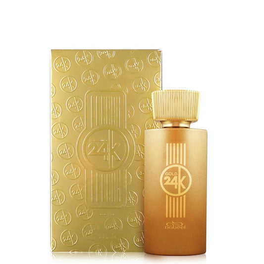 100 ml Eau de Parfum 24K Gold Květinová-Ovocná-Dřevitá Vůně pro Muže a Ženy