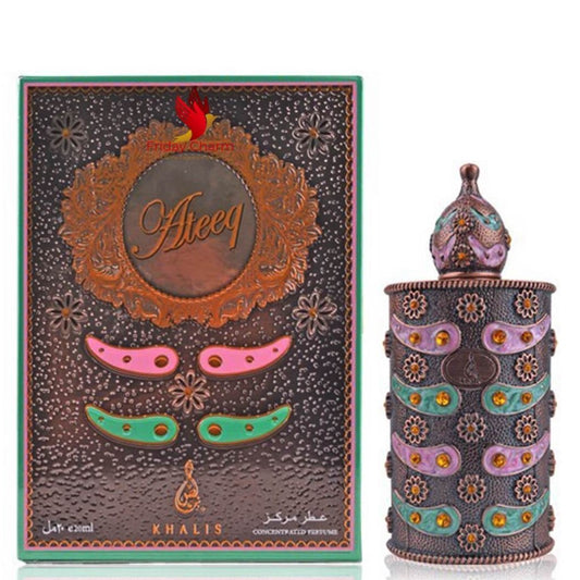 18 ml Parfémový olej Ateeq Spicy Kořeněná Pižmová a Břečťanová vůně pro Ženy