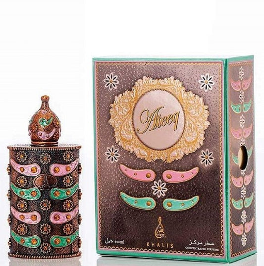 18 ml Parfémový olej Ateeq Spicy Kořeněná Pižmová a Břečťanová vůně pro Ženy