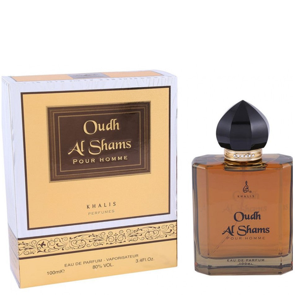 100 ml Eau de Perfume Oudh Al Shams Kořeněná Dřevitá Oudová vůně pro Muže
