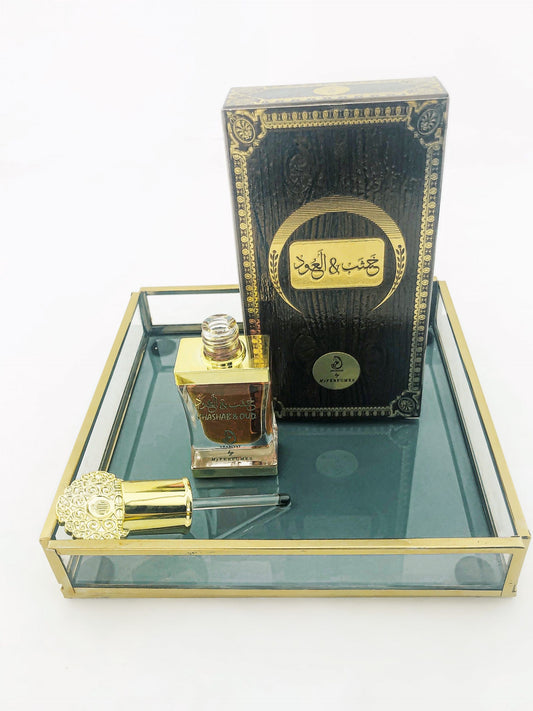 12 ml Parfémový Olej Khashab & Oud Brown Kořeněná Sladká Vůně Pro Muže