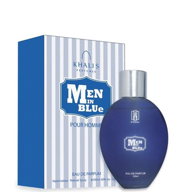 100 ml Eau de Perfume Men In Blue Jantarová Cedrová Vůně pro Muže 1 