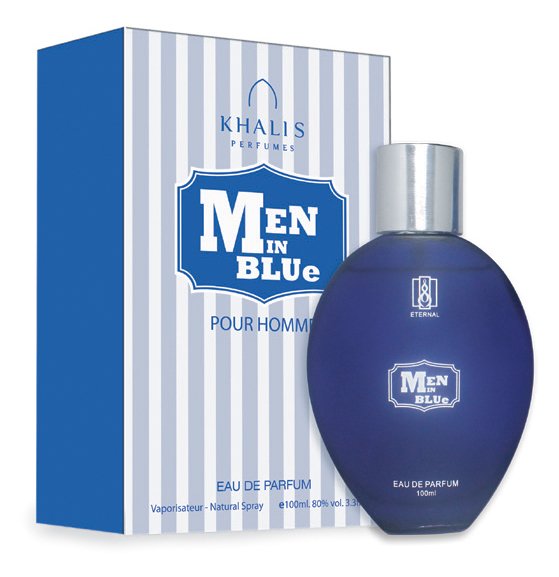 100 ml Eau de Perfume Men In Blue Jantarová Cedrová Vůně pro Muže 2 