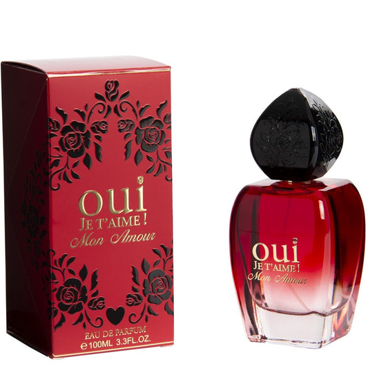 100 ml Eau de Perfume OUI JE T’AIME MON AMOUR -  Květinově ovocná vůně pro ženy, s 10% obsahem esenciálních olejů