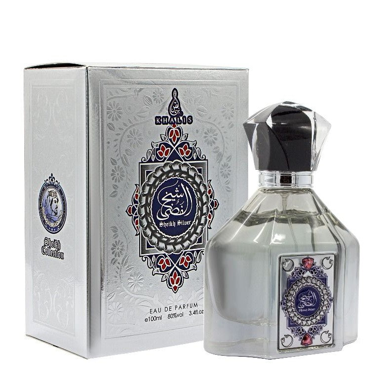 100 ml Eau de Perfume SHEIKH SILVER Sladká Orientální Vůně pro Muže 1 