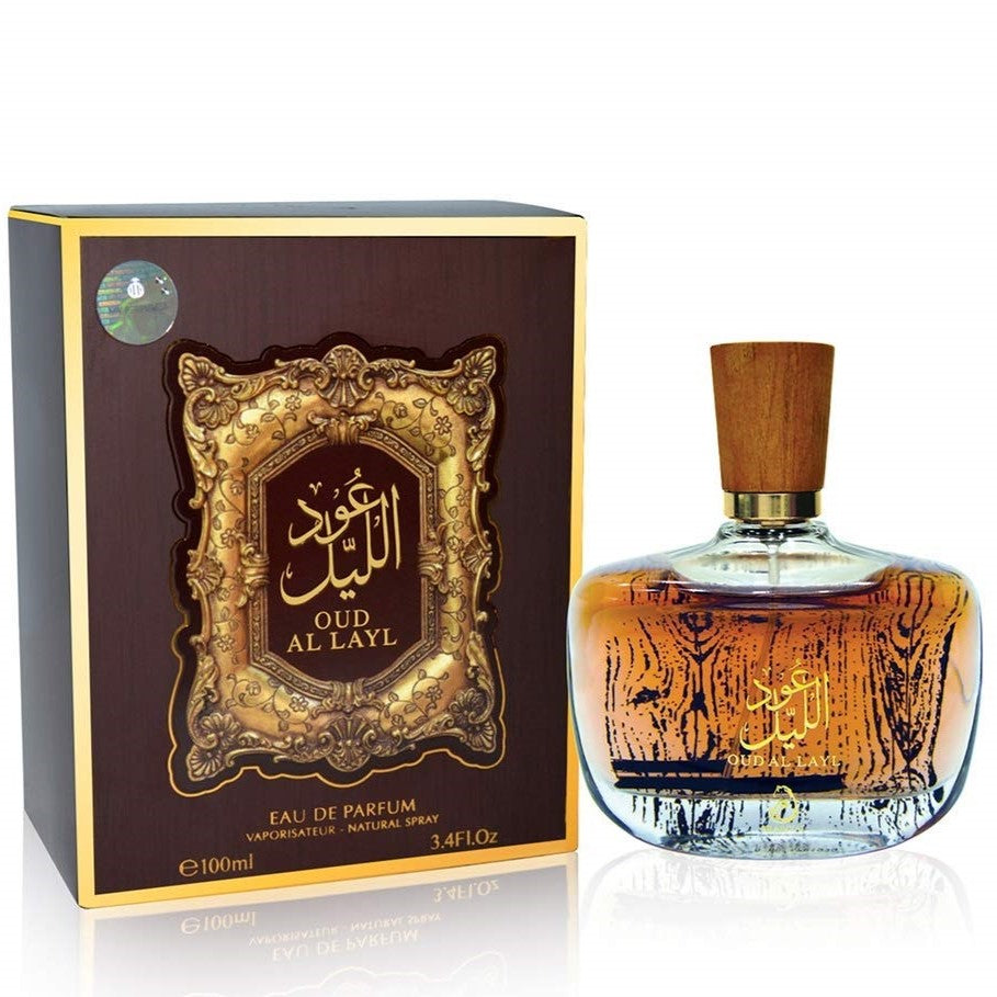 100 ml Eau de Perfume OUD AL LAYL Ovocná Oudová Vůně pro Muže a Ženy 1 