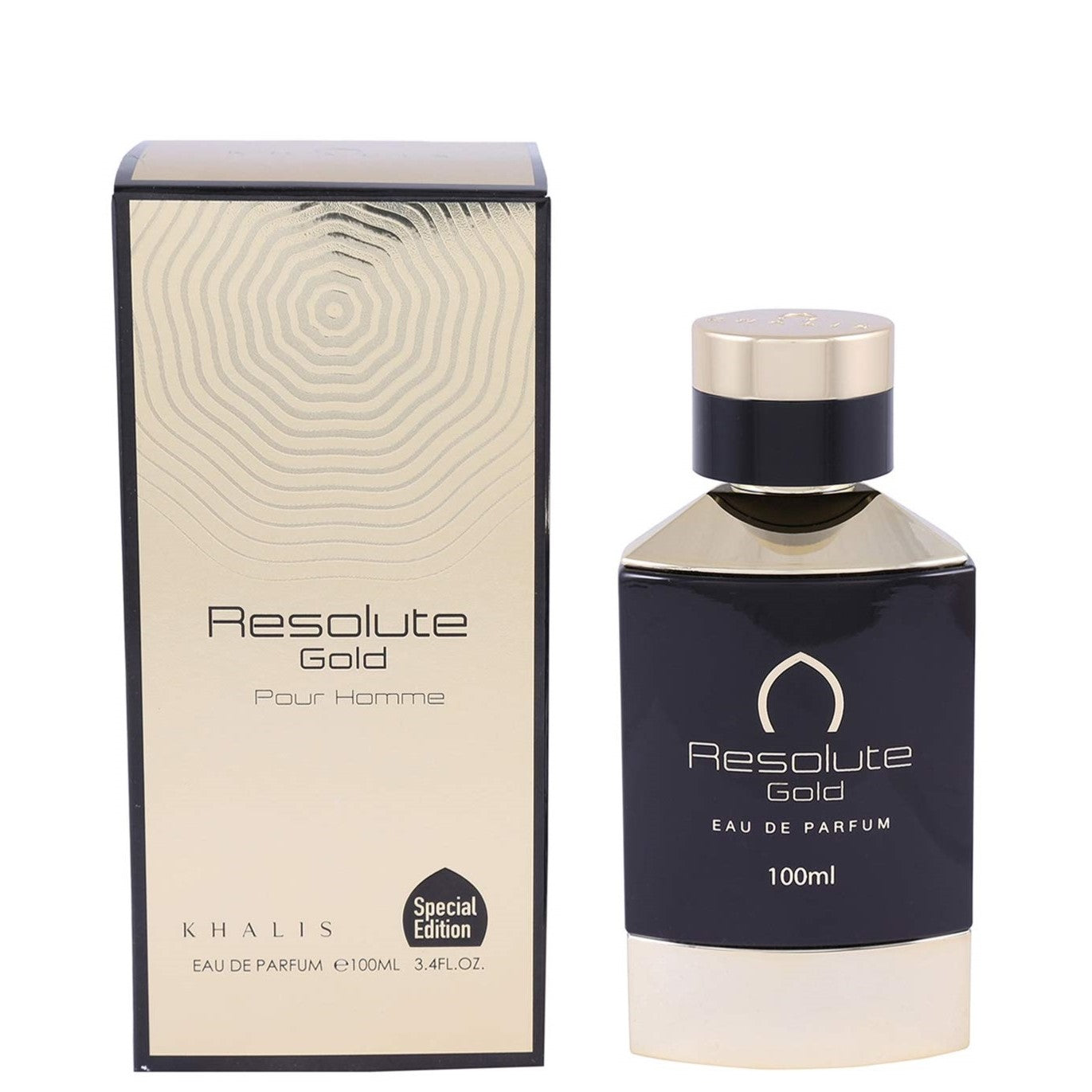 100 ml Eau de Perfume RESOLUTE GOLD Kořeněná Dřevitá Vůně pro Muže 1 