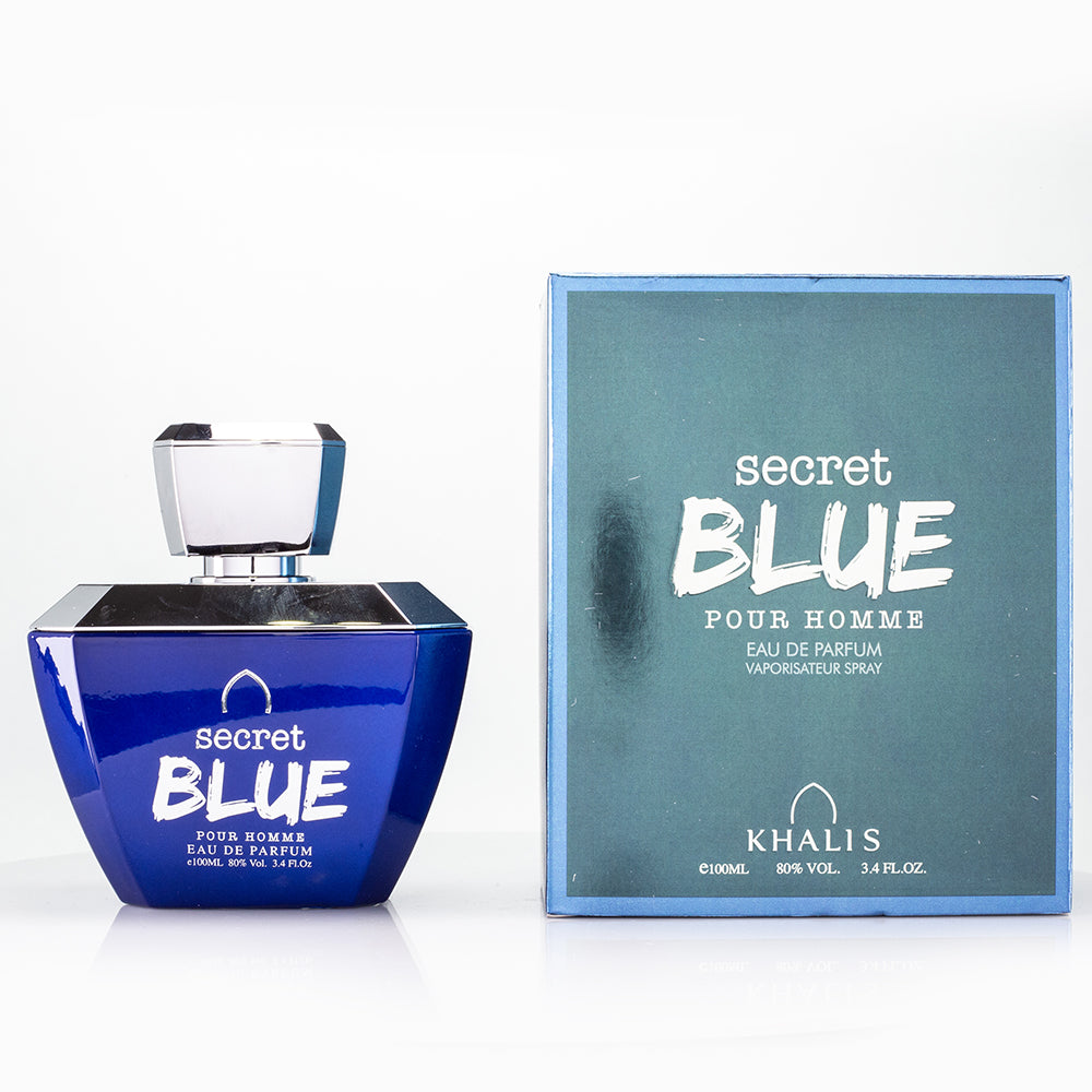 100 ml EDP SECRET BLUE Dřevitě ovocná vůně pro muže