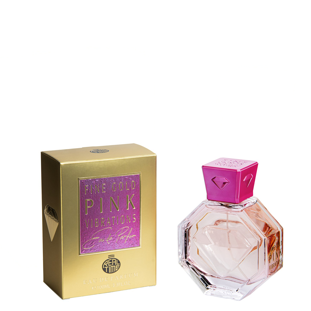 100 ml Eau de Parfum  "Fine Gold Pink Vibration" Ovocná - Citrusová Vůně pro Ženy 1 