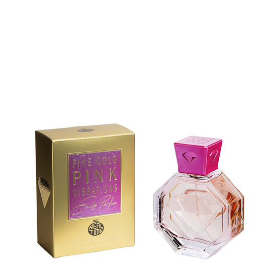 100 ml Eau de Parfum  "Fine Gold Pink Vibration" Ovocná - Citrusová Vůně pro Ženy